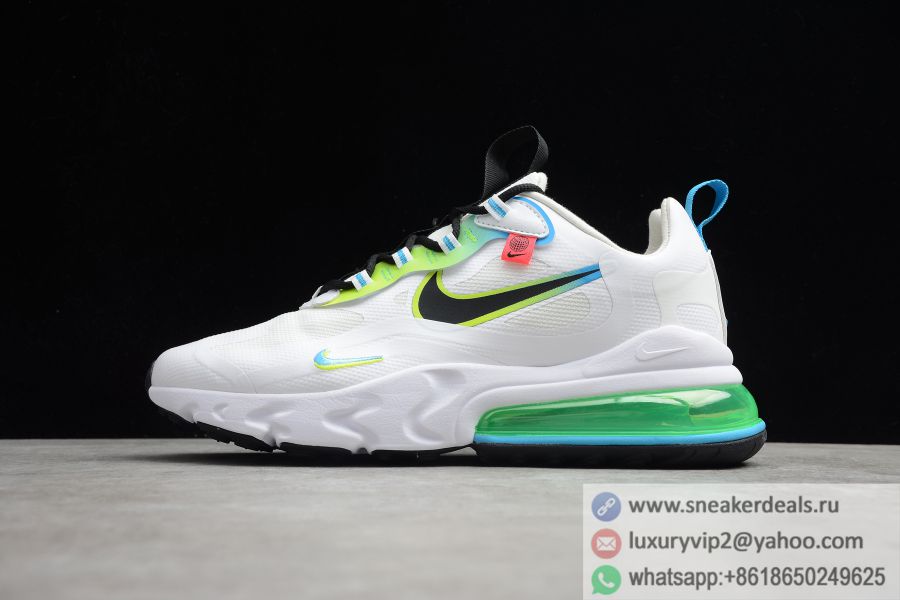 Nike Air Max 270 React Worldwide White Green CK6457-100 Men Shoes